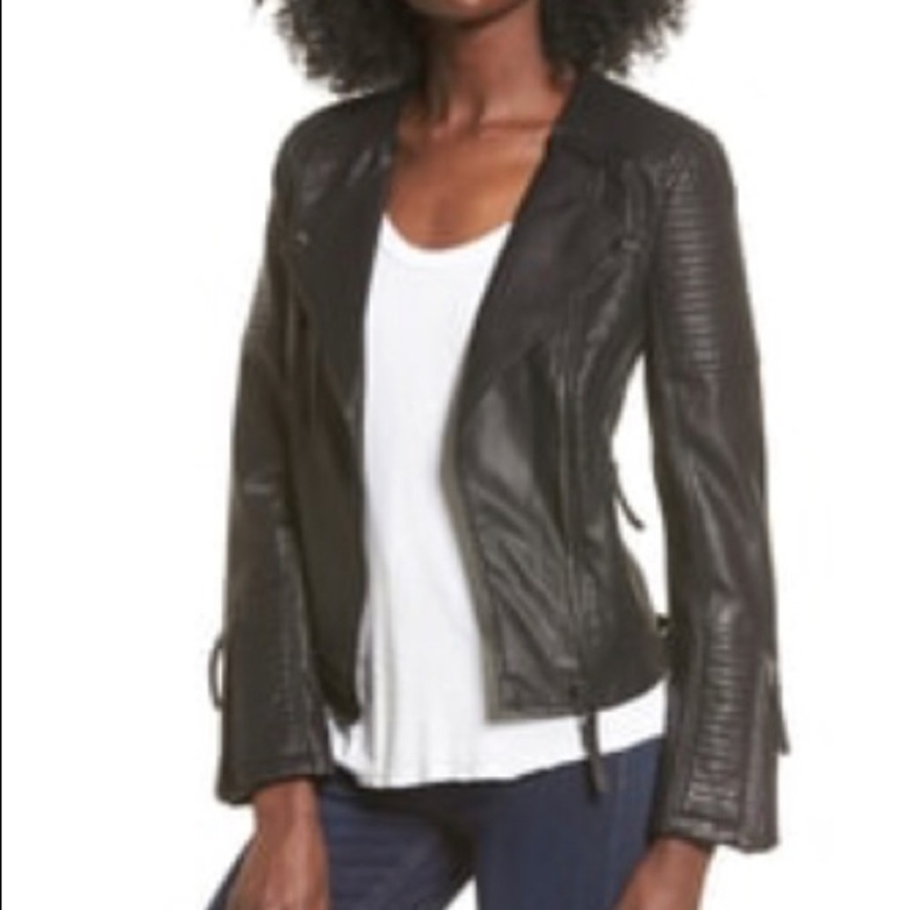 Top Shop Luna Faux Leather Biker Jacket